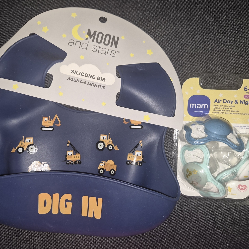 Silicone Bib - Navy Blue